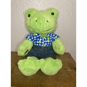 Build A Bear Frog w/ Outfit Spring Green 16" Plush BAB 2022 Animated Recording